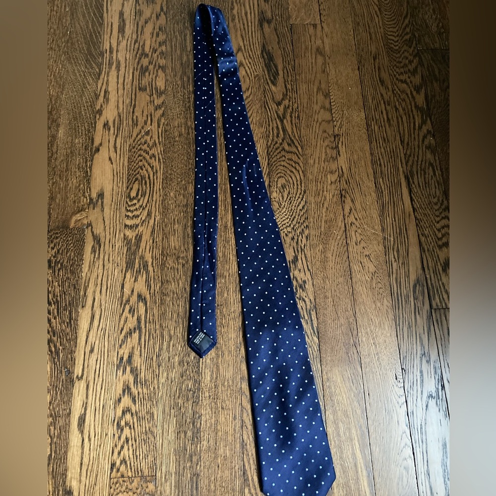 Navy Blue dotted tie